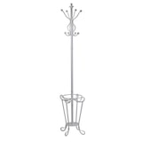 thumbnail of Attaccapanni a stelo metallo bianco conportaombrelli tondo cmø40h180