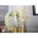 thumbnail of Vase transparent et doré h30cm