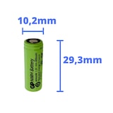 thumbnail of 4x GP Akku 2/3 AAA 1,2V / 400mAh GP40AAAM Micro NiMH Akku Höhe 29,7mm