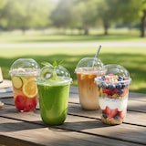 thumbnail of 400x  rPET U Form Clear Cup, Bubble tea Smoothie Becher 350ml (12oz), Ø 95mm