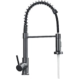 thumbnail of Bernd | Grifo de cocina Catering gris titanio con muelle | Grifo de cocina de acero inoxidable flexible | Girar 360 grados. Alta presión 2 puertos