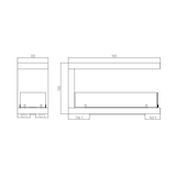 thumbnail of Camino a bioetanolo da incasso Trifacciale biocamino 3 Lati 90x50 MARATEA 90