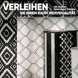 thumbnail of Björn&Schiller Teppichläufer 60x180 cm, schwarz (Shadow Grid) rutschfester Teppich für Diele, Küche, Schlafzimmer und Wohnzimmer