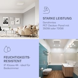 thumbnail of Wondersky Decken-Infrarotheizstrahler 350W 60 x 6,5 x 60 cm (BxHxT)  IP44 Weiß