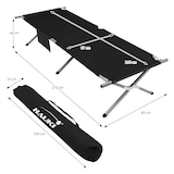 thumbnail of XL Feldbett 210cm Bett Klappbett Liege Tasche Gästebett 150kg