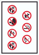 thumbnail of Schild Platz- und Hallenordnung Symbol hochkant A2 (420x594mm)