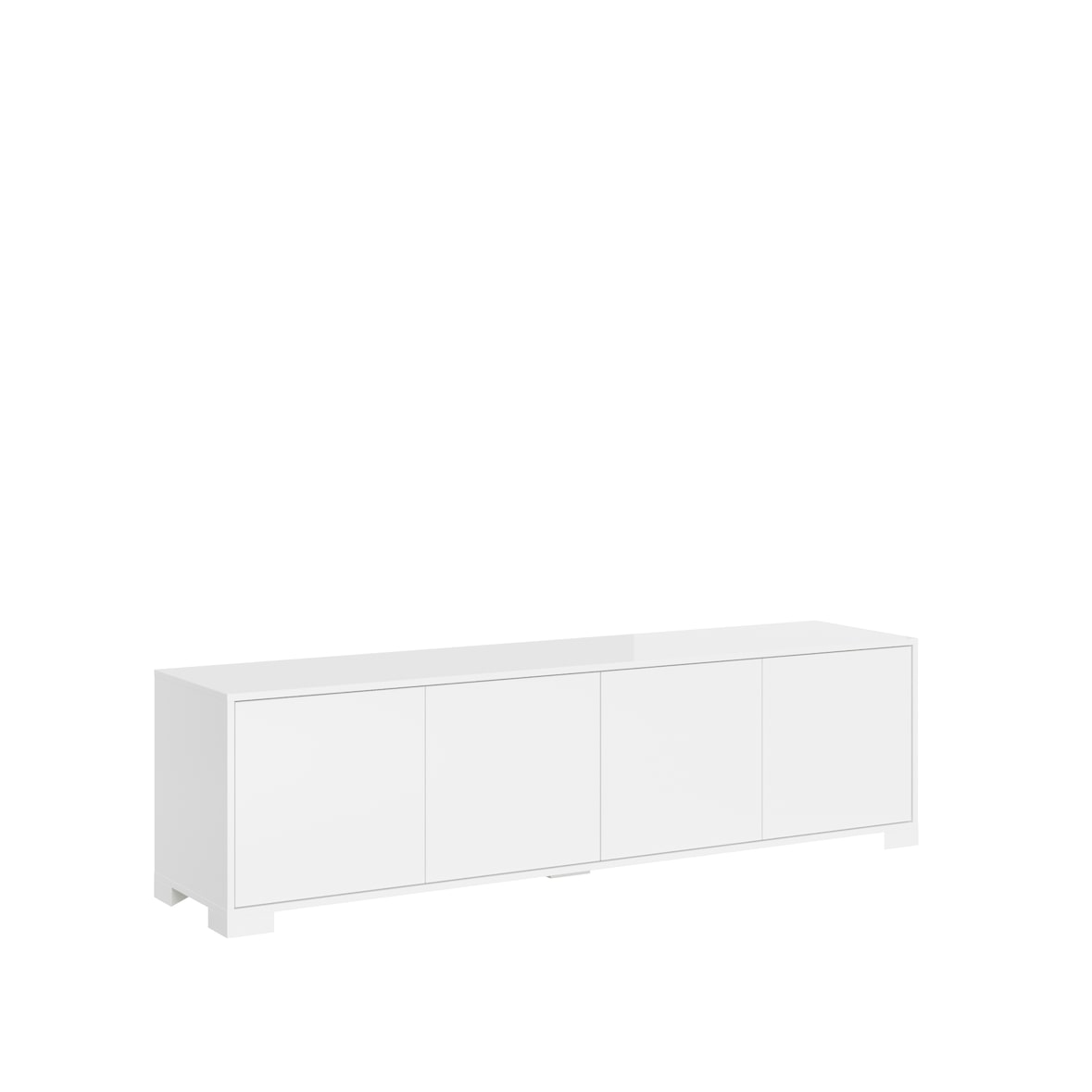 Lumina 4-türiger TV-Ständer 172x40x48 cm, Hochglanzweiß