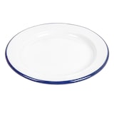 thumbnail of 6 Unités - Assiettes Plates 'Enamelware'  Ø 18X1,7 Cm Blanc Fer Émaillé - Garcia de Pou