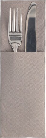 300 Stück Bestecktaschen  ROYAL Collection  48 x 30 cm grau