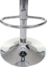 thumbnail of Décoshop26 - 2x Barhocker drehbare Tresenhocker aus weißem Kunststoff Gestell und verchromter Stahl 04_0000122