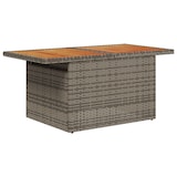 thumbnail of vidaXL 7-teiliges Gartensofa-Set mit Kissen in Grau aus Poly Rattan und Akazie