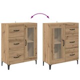 thumbnail of vidaXL Sideboard Artisan-Eiche 69,5 x 34 x 90 cm Verbundholz und Eisen