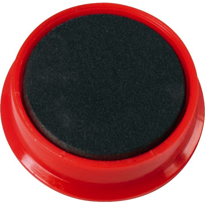 Kraftmagnet Metall Kunststoff 38mm TG 2500 g rot VE=10x10 Stück