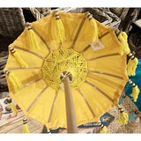 thumbnail of Sonnenschirm Bali-Schirm Dekoschirm 75x50cm Gelb farbend Mini Handmade Schirm