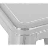 thumbnail of 4er Set Barhocker DOLAN - Metall Silber 43x43x76 cm | Barstuhl Tresenhocker Tresenstuhl Kneipenhocker Kneipenstuhl