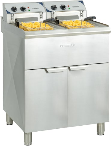 Fritadeira elétrica de piso 2 x 10 litros elevado rendimento CFP102TC Casselin