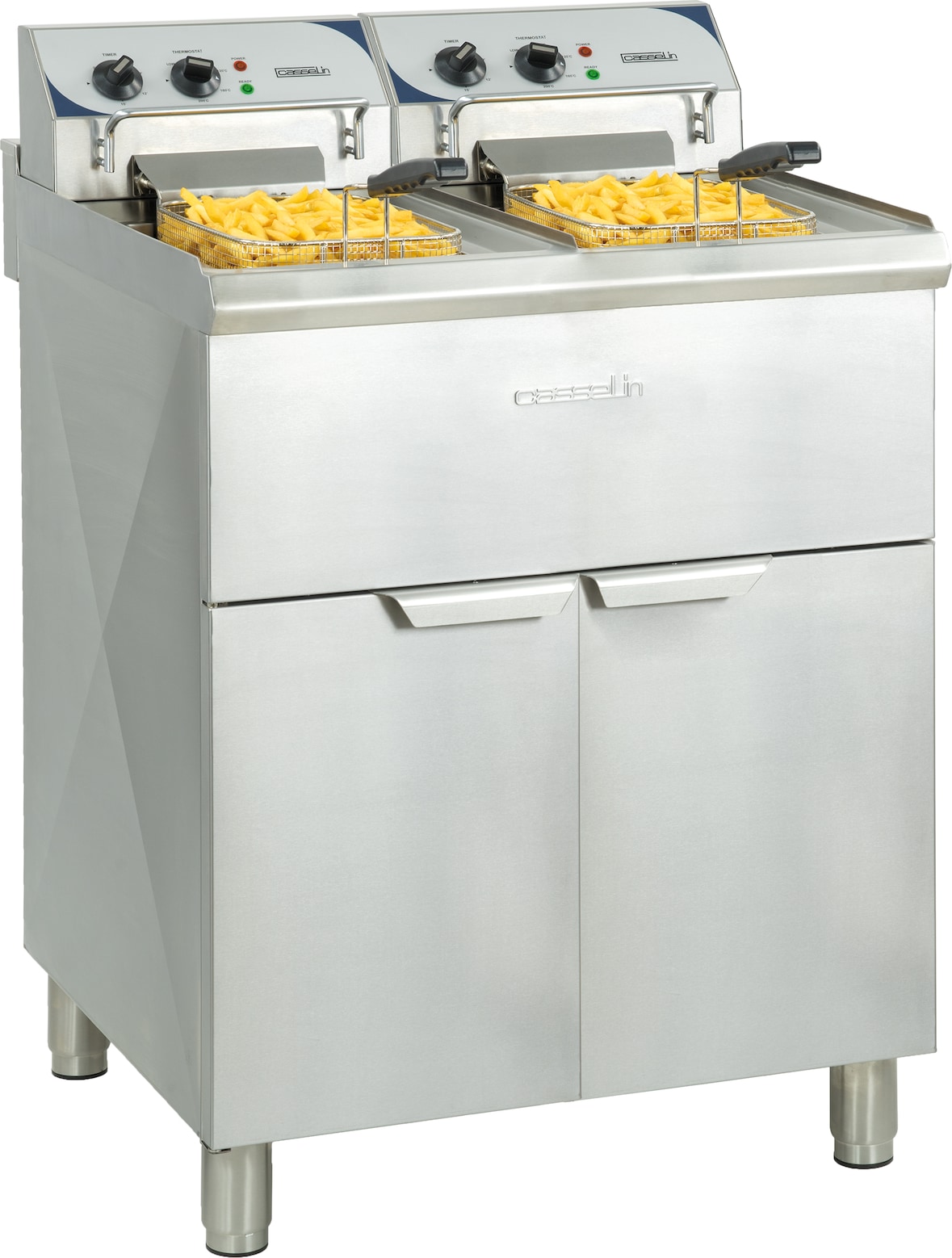 Fritadeira elétrica de piso 2 x 10 litros elevado rendimento CFP102TC Casselin