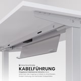thumbnail of bümö elektrisch höhenverstellbarer Schreibtisch weiß 180x80 cm - Schreibtisch höhenverstellbar elektrisch, elektrischer Schreibtisch & Gaming Tisch,