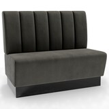 thumbnail of Gastro Sitzbank Amsterdam | 200 cm breit | Samtstoff in Anthrazit | Vertikal | Dinerbank