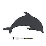 thumbnail of Securit® Wandtafel - Delfin Silhouette - Kreidestift und Klett-Kit für Wandbefestigung inklusive