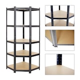 thumbnail of PROREGAL Mega Deal 1x étagère d'angle et 2x étagère robuste RAGNAR | HxLxP 180x90x40cm | Charge du compartiment 175kg | Noir | Étagère de garage