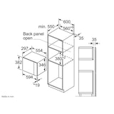 thumbnail of Bosch microondas BFL520MS0 20l integrable izqda