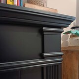 thumbnail of Caminetto Fuego Omar Negro 1500w a Parete Con Cornice Telecomando e Bruciatore Nero