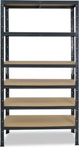 thumbnail of shelfplaza HOME 180x50x60 cm Schwerlastregal in anthrazit mit 6 Böden und 145 kg Traglast pro Boden
