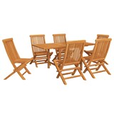 thumbnail of vidaXL 7-delige massief teakhouten tuinset
