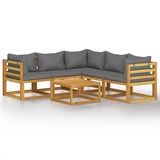 thumbnail of vidaXL 6-tlg. Garten-Lounge-Set mit Auflagen Massivholz Akazie