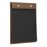 thumbnail of Securit® Menu A5 "Walnut" - Capa em couro - Madeira acabamento nogueira envernizada