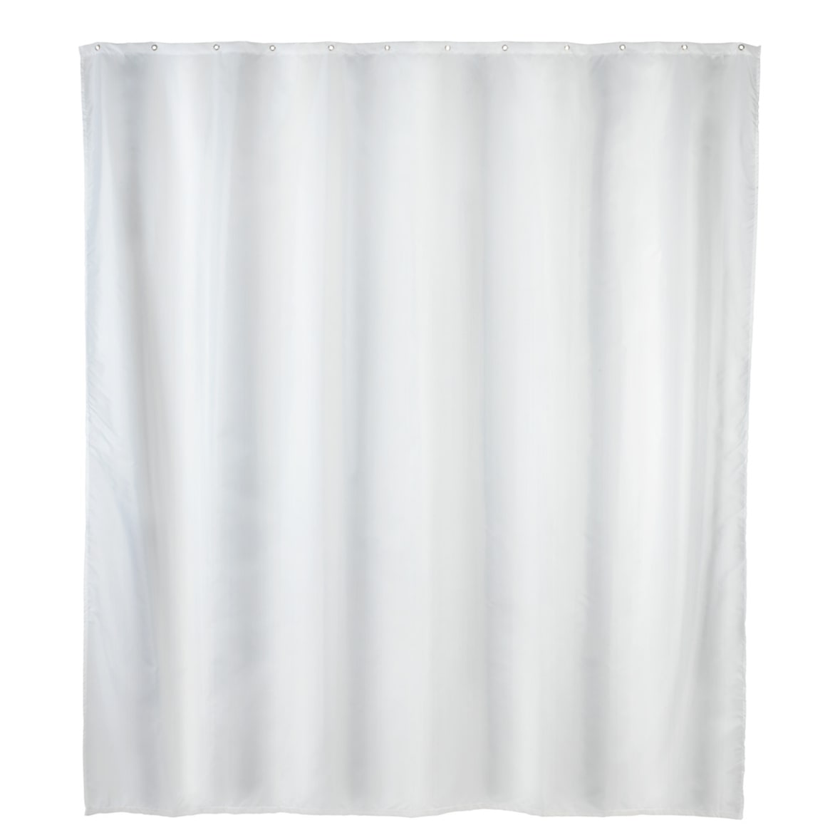 WENKO Anti-Schimmel Duschvorhang Uni White, 180 x 200 cm