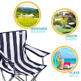 thumbnail of Cadeira de campismo dobrável com porta-copos Aktive