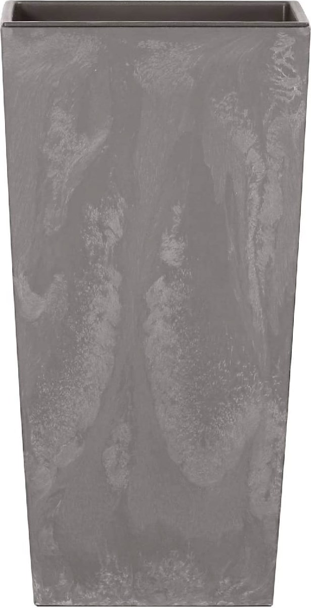 Prosperplast - Hoher Pflanztopf 91,5 L Urbi Square Effect aus Kunststoff mit Wasserreservoir in Hellgrau, 75 x 40 x 40 cm