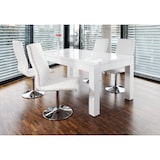 thumbnail of SalesFever uitschuifbare eettafel 180 x 90 cm | Hoogglans lak | MDF hout | B 180/260 x D 90 x H 75 cm | Wit