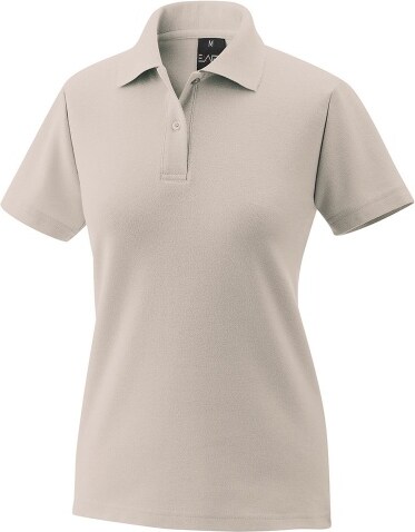 Damenpoloshirt Fb. sand Gr. S : S : 65% Baumwolle 35% Polyester 220 g/m² : sand