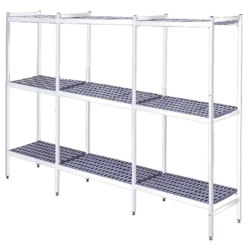 EURAST - Prateleira em alumínio anodizado 3 níveis - 4473x470x1700 mm - 44734300