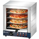 thumbnail of Horno paellero eléctrico industrial de 4 pisos WORLDMAI para paellas, pizzas y bocadillos. Horno tostador profesional INOX para hostelería.