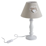 thumbnail of Lampe en bois avec coeur