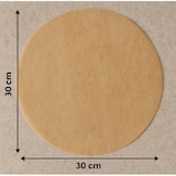 thumbnail of MANK Backpapier antihaft Pergamentpapier Zuschnitte, hitzebeständig, rund Ø 30cm, 100 Stück