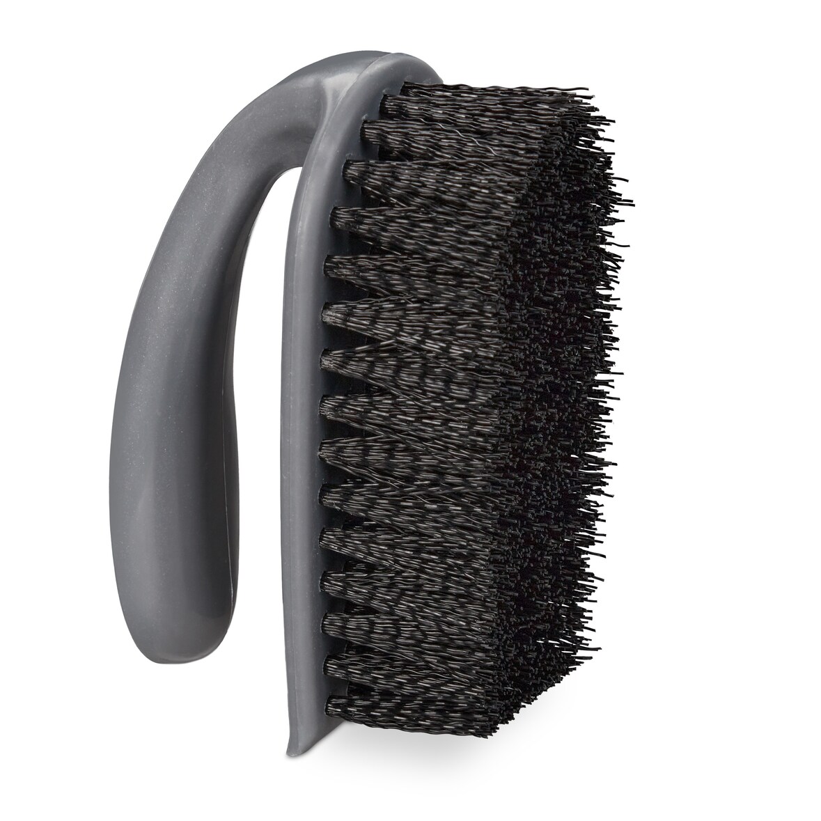 Relaxdays Scheuerbürste 6er Set, harte Borsten, mit Griff, Putzbürste Bad, Küche, Teppich, Schuhbürste, Kunststoff, grau