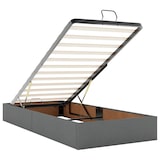 thumbnail of vidaXL Ottoman-Bett mit Matratzen Dunkelgrau 200x200 cm Stoff