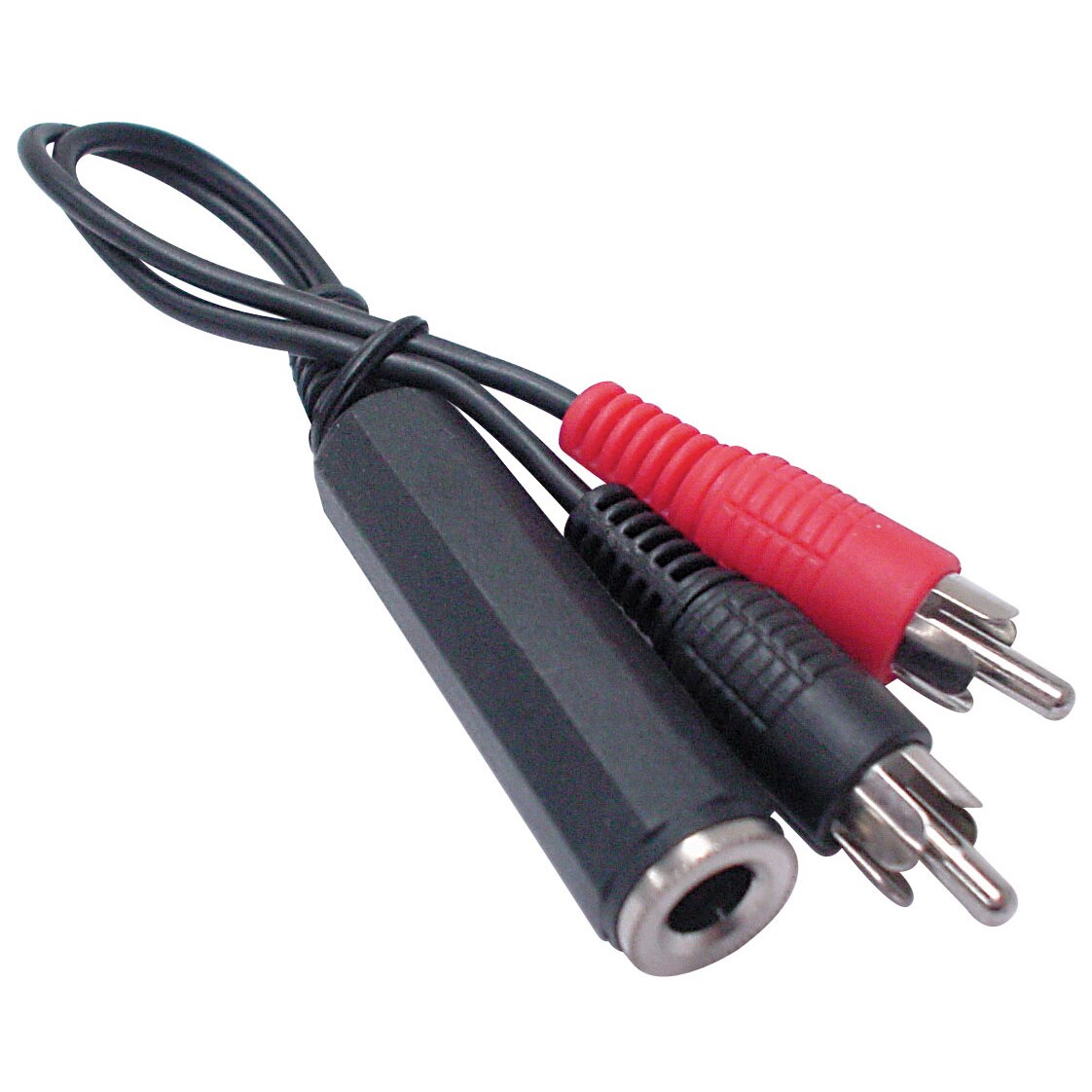 GENERIQUE Adaptateur Jack 6.35 mm vers 2 x RCAM - 0,10 m