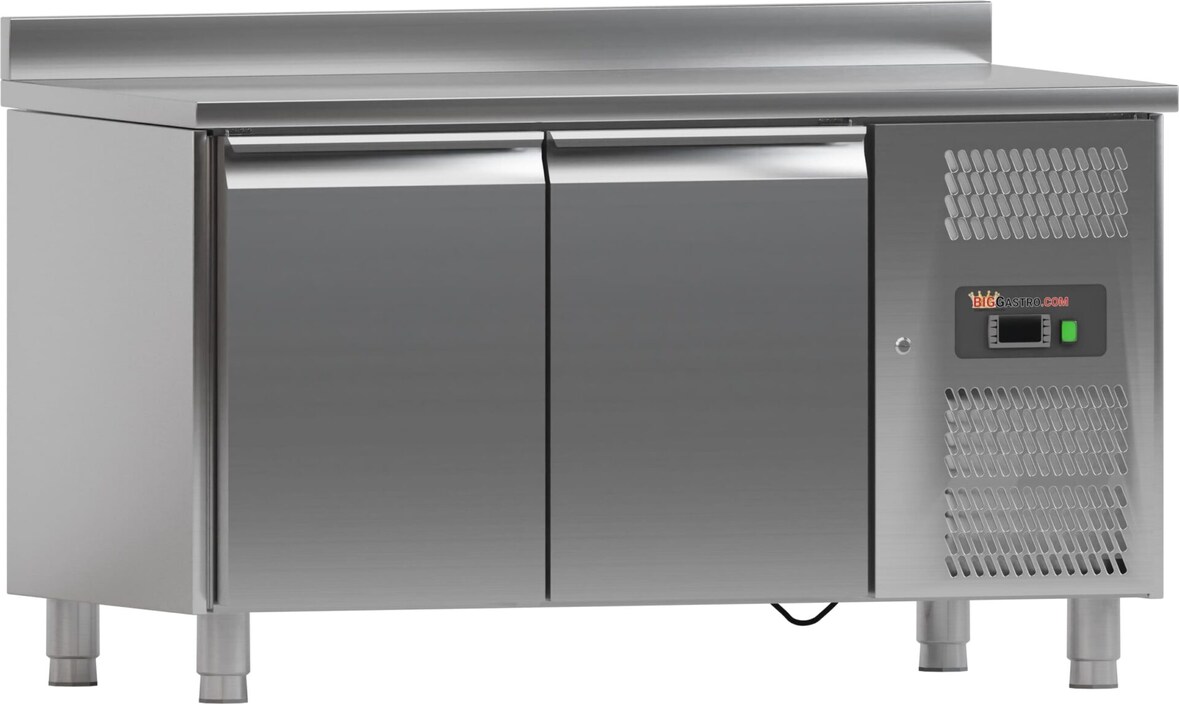 Tiefkühltisch - 1,36 x 0,7 m - 2 Türen mit Aufkantung - IDEAL