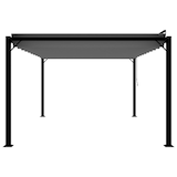 thumbnail of vidaXL Pergola mit Lamellendach 3x4 m Anthrazit Stoff und Aluminium