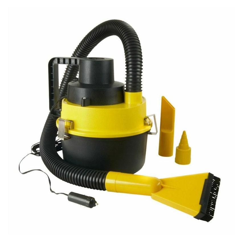 Aspirador de carro 12V 90W portátil sem saco 4 bocais