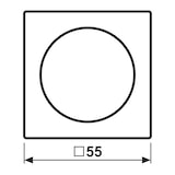 thumbnail of Jung Abdeckung für Drehdimmer A 1740 BF WW A1740BFWW