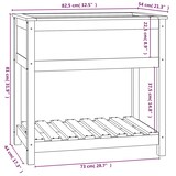 thumbnail of vidaXL Pflanzkübel mit Ablage Honigbraun 82,5x54x81 cm Kiefernholz