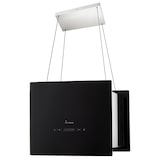 thumbnail of Inselhaube Dunstabzugshaube 40cm Edelstahl schwarzes Glas SensorTouch Bedienung