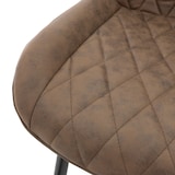 thumbnail of ML-Design Esszimmerstuhl 6er Set Braun, Kunstleder, Metallbeine, gepolstert, ergonomisch für Esszimmer & Küche